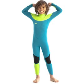 Jobe Junior Boston 3/2mm Back Zip Wetsuit - Teal - Easy Stretch - Unisex - CE certified - Age - 10Y