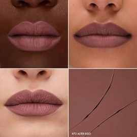 SEPHORA Lápiz labial líquido mate Cream Lip Stain - 72 Alter Ego (Matte Deep Mauve Nude) - 0.16 fl oz / 0.2 fl oz