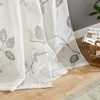 MRTREES Sheer Printed Valance Curtains for Kitchen Windows, Small Modern