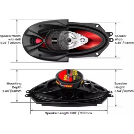 Boss Audio 4x10" B-Pillar Speakers for 1982-93  Chevy S-10 & 1982-90 GMC S-15