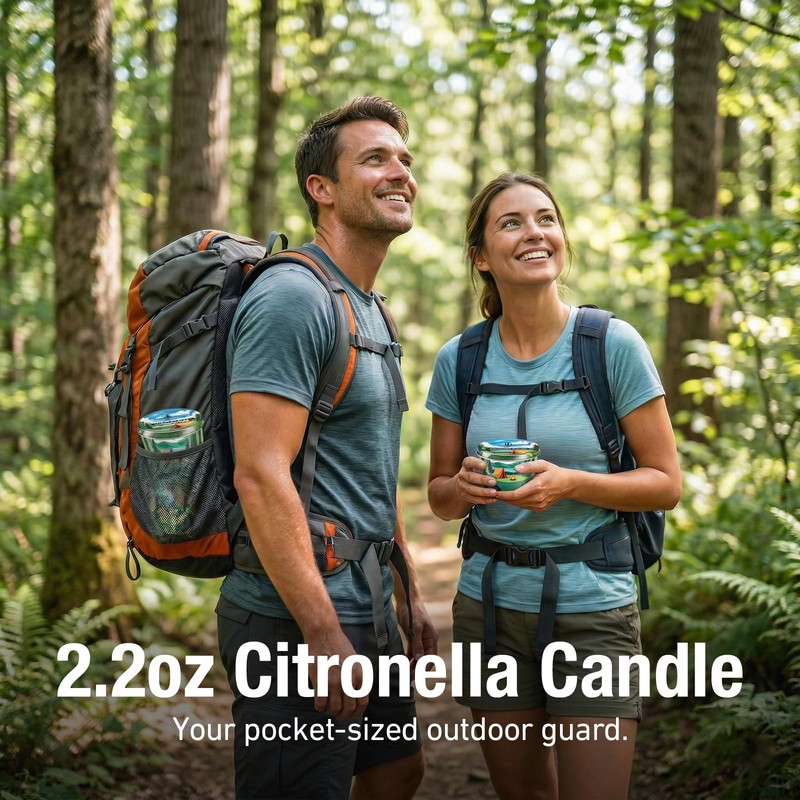 DL DREAMY DEWLA Citronella Candles Outdoor, Soy Wax 2.2 oz
