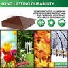 GreenLighting 4x4 Aluminum Pyramid Post Cap Cover (Brown 12 Pack)