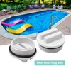 ZUDKSUY Pool Return Plugs Threaded Winter Pool Plug Caps with