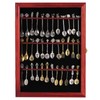 36 Souvenir Tea Spoon Display Case Collection Collector Rack Wall