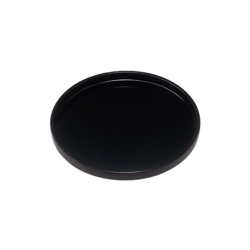 Nakanishi Kogei 3199003 Round Bon, Black, Plain, 11.8 inches (30