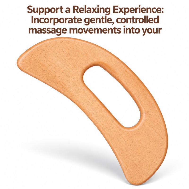 Wooden Gua Sha Massage Tool for Full-Body Self-Massage – Manual