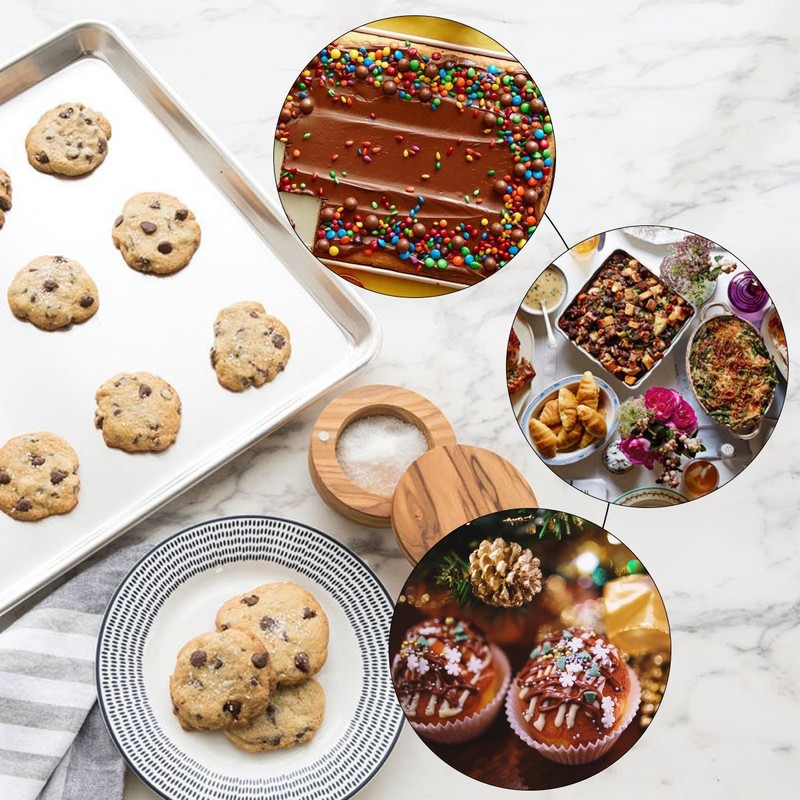 Bastwe Baking Sheet Set of 5, Stainless Steel 5-Piece Cookie