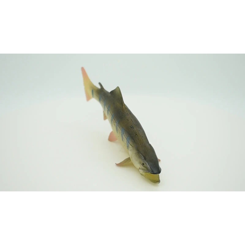 Deshen Du Salmon, King, Chinook, Fish Toy, Realistic Rubber Model,