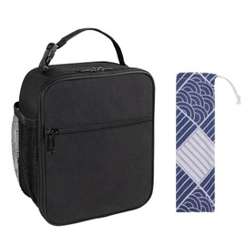 KAZGVN Insulated Lunch Bag, Lunch Bag, 2-Pack Lunch Bags for Men Women Kids, Luncheon Pack for Work School Outdoor, Cooler Bags for Picnic Camping BBQ Travel Fishing (Two Bag)