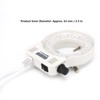 Microscope Camera Adjustable Dimmable LED Ring Light Source Lamp for