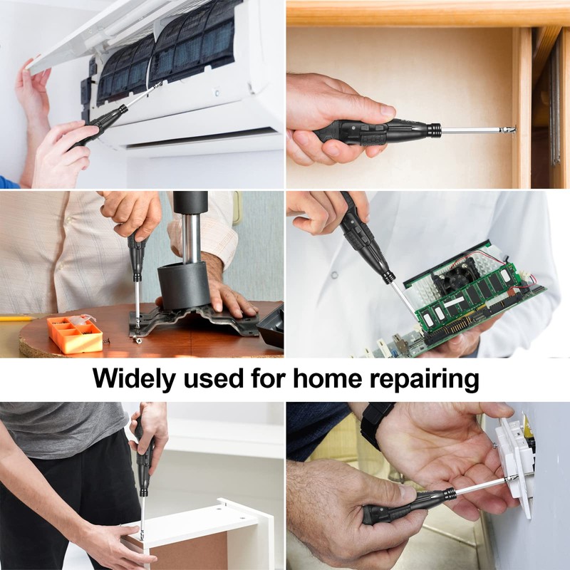 3.6V Cordless Electric Screwdriver - 3.5Nm Torque & Rust-Proof Bits,