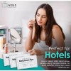 World Amenities 50 Packs Cleansing Makeup Remover Wipes Travel Size