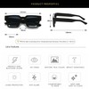 Onrtry Rectangle Sunglasses for Small Face Women Men Retro Square