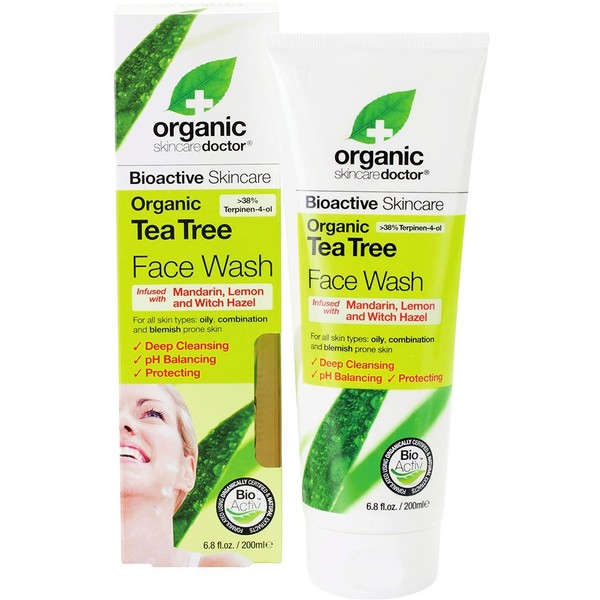 Organic Tea Tree Face Wash Organic Doctor 200 ml Liquid