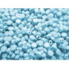 500pcs Alphabet Beads Round Flat Light Blue 7mm Craft Material