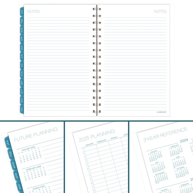 Cambridge 2025 Planner, Weekly & Monthly, 5-1/2" x 8-1/2", Small,