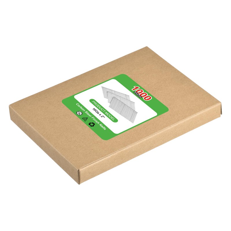 sourcing map 1000Pcs 16 Gauge Galvanized Brad Nails, 2" Length