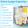 NULTRUMA Diaper Caddy Organizer with Lid & Changing Mat -
