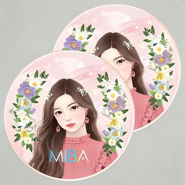 Anjumain Miba King Cushion Season 2 25g, No. 23 Calm Skin, 2 pieces / 미바 왕쿠션 시즌2 25g, 23호 차분한 피부, 2개