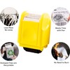HONGCI Privacy ID Address Blocker Stamp, Yellow, Rectangular, Roller Stamp,