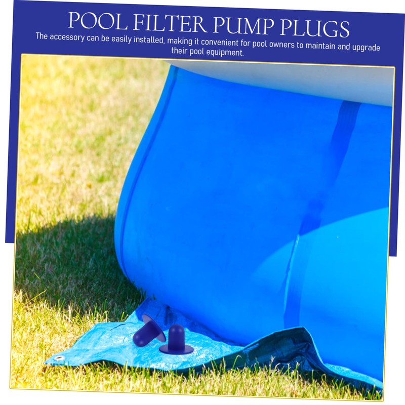 ORFOFE 4pcs Durable PVC Pool Strainer Hole Plug Above Ground