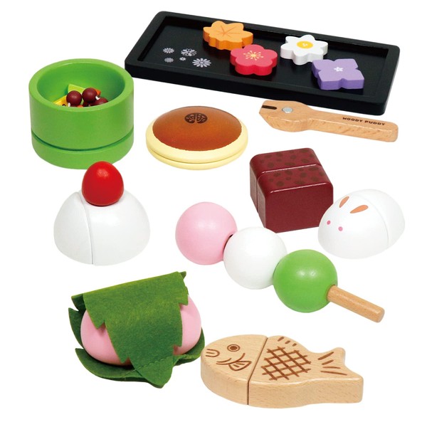 Woody Puddy Woody Puddy First Play Japanese Sweets Set, Playing