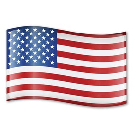 Magnet America American Flag Car Sign Magnet is 10.125" x 15" Made for Vehicles and Refrigerators