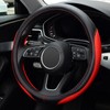 LABBYWAY Microfiber Leather Auto Car Steering Wheel Cover, Universal 15