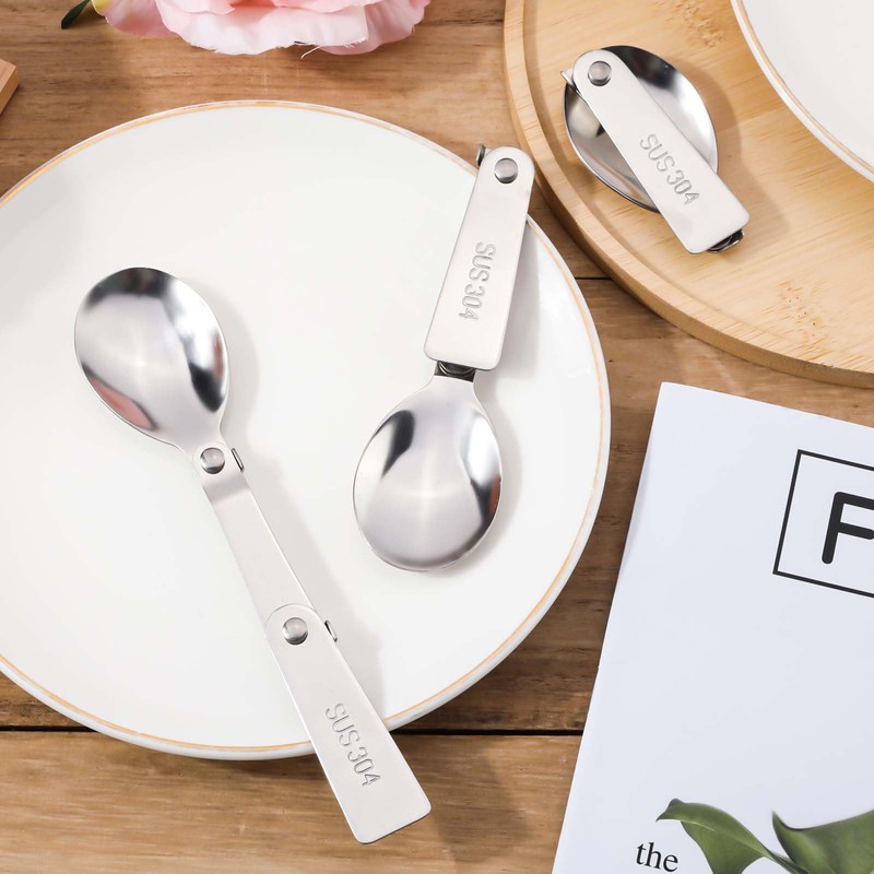 3 x Foldable Spoon for Thermos Funtainer Food Jar 16