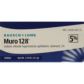 Bausch + Lomb Muro 128 5%, 1/8oz Each (Pack of 7)