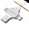 CRUXD USB OTG Flash Drive CrossShape USB Photo Stick, Portable