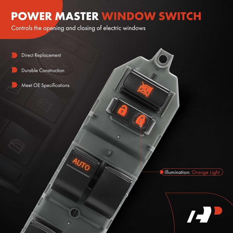 A-Premium Master Power Window Switch Compatible with Toyota Camry 2007-2017,