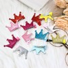 "Honbay 12PCS Glitter Shiny Crown Hair Clips Adorable Hairpins Hair
