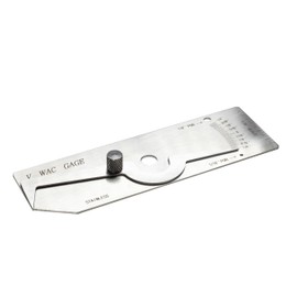 HFS(R) V-WAC Single Weld Gage Welding Inspection Thread Gauge Inch Stainless Steel Checks Undercut Crown Height Porosity Pits