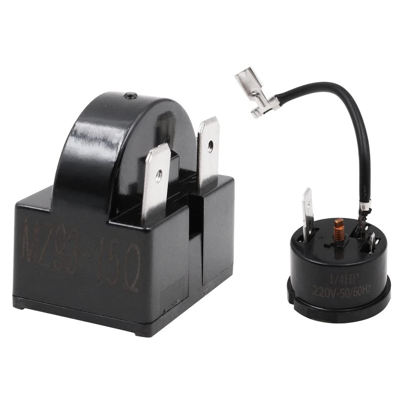WANGCL 2 x Compressor Start Relay 3 Pin 15 Ohm