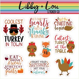 Thanksgiving Quotes Planner Stickers | Libby and Lou Sticker Co