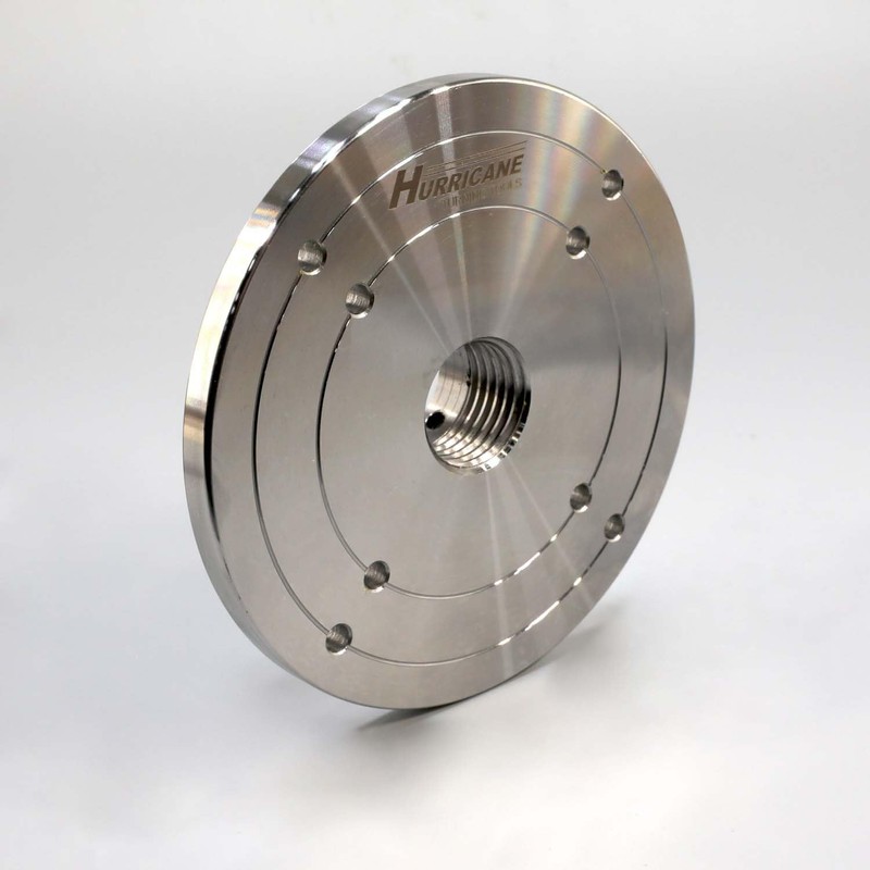 Hurricane Turning Tools, 6" Steel Faceplate For Wood Lathe, 1