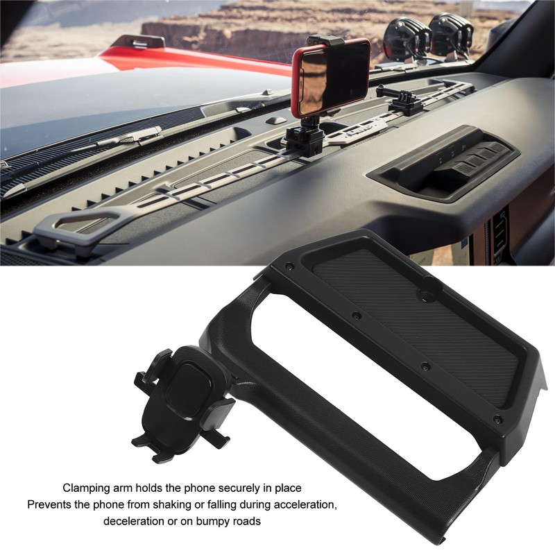 Dash Phone Holder Strong Clamping Force Adjustable Angle Phone Mount