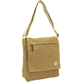 Hanpu Kobo Shoulder Bag [Shoulder Bag, Men's, Women's, Canvas, Shoulder Bag, Cross-body A4, Canvas] 3X57, beige