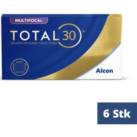 TOTAL30 Multifocal Monthly Lenses, Pack of 6, BC 8.4 m, DIA 14.2 m, ADD MED, +02.00 Dioptres