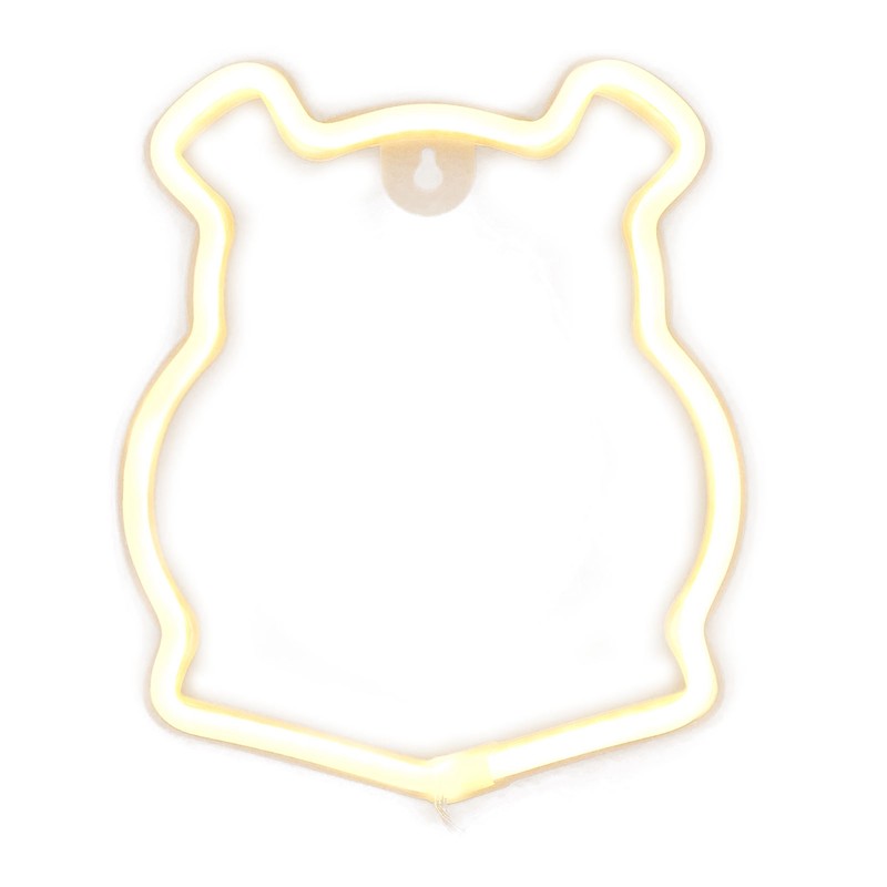 Neon Light LED Bear Shaped Neon Sign Battery Operated USB