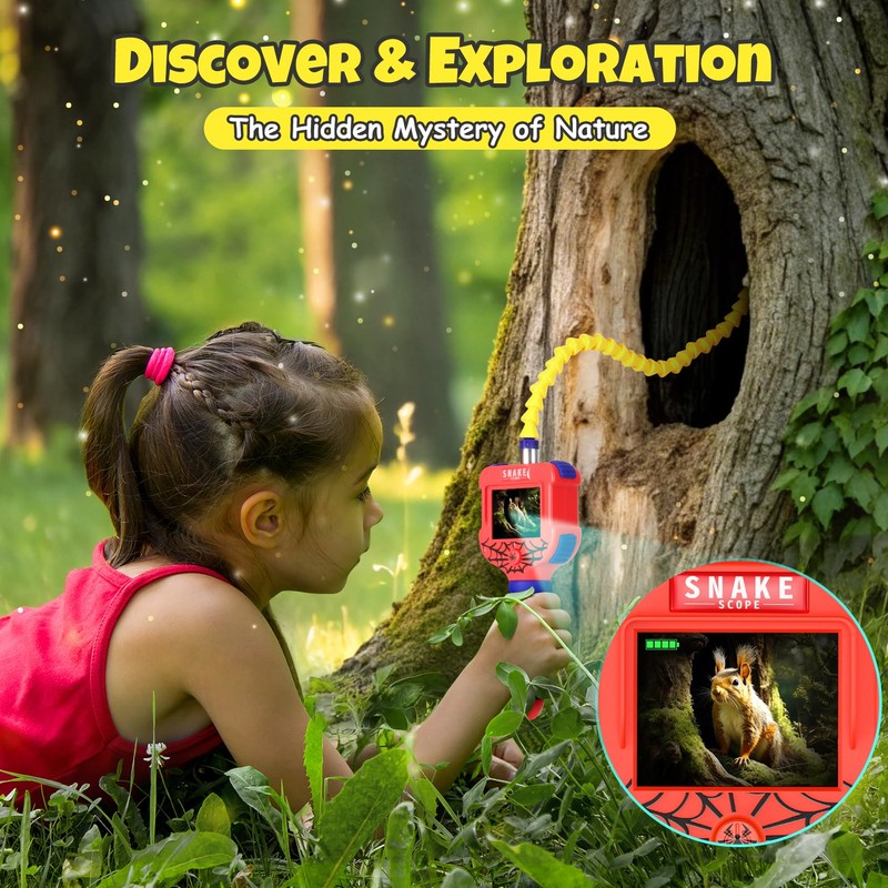 Borescope Snake Camera with Light for Kids, Educational STEM Toys