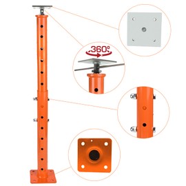 2 Pcs House Floor Jacks Post for Leveling,Adjustable Support Jack 19-36" Height Range,Floor Jack Stand 2 ton - 4400 lbs Height Capacity (Each),Screw Jack,Lift Supports,Level Supports Orange Orange