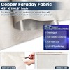 AMZKONIG Faraday Fabric 43” x 196.8”, Military Grade Signal Blocking