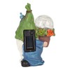 Faceless Doll Statue Exquisite Solar Powered Light Bright Colors Durable