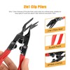 GOOACC 3 Pcs Clip Pliers Set & Fastener Remover -