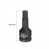 uxcell 17mm Impact Hex Bit Socket, 3/4" Drive 98mm Length