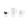 HALOTEC Pack of 4 E14 Bulb Sockets, White, Smooth Small