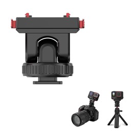 SHEAWA for Insta360 Ace Pro 2 Magnetic Mount Extension Mount Adapter with Cold Shoe & 1/4 Screw Hole, Angle Adjustment, Magnetic Fixing, Heavy Duty, Attaches to Each Camera, Tripod, Selfie Stick and