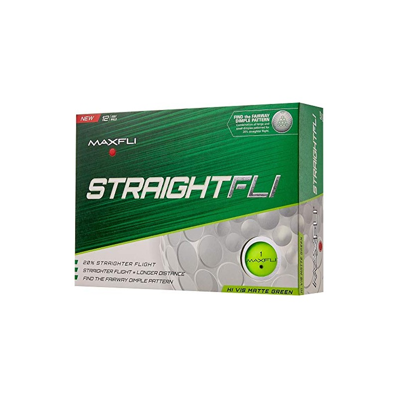 Maxfli StraightFli Matte Green Golf Balls